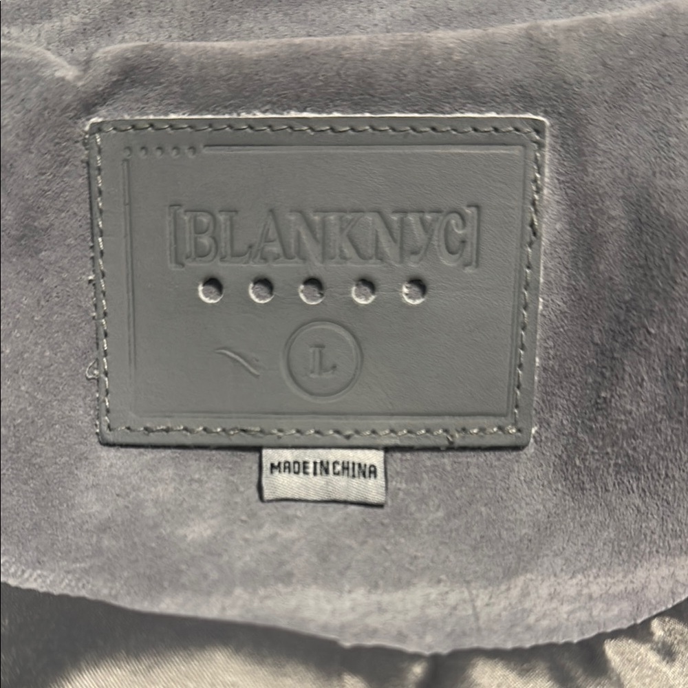 BLANK NYC | Women's Gray Suede Biker/Moto Jacket - Picture 3 of 5